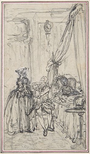 Study for a frontispiece for "Histoire de Miss Jenny"