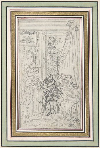 Study for a frontispiece for "Histoire de Miss Jenny"