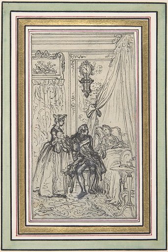 Study for a frontispiece for "Histoire de Miss Jenny"