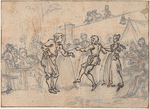 Study for "Hob Continues Dancing in Spite of his Father," etched vignette in "Songs in the Opera of Flora"