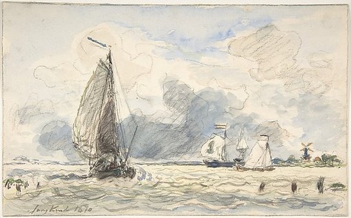 Dutch Fishing Boats; verso: Sketches of Boats