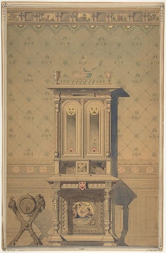 Design for a Cabinet in an Interior Setting