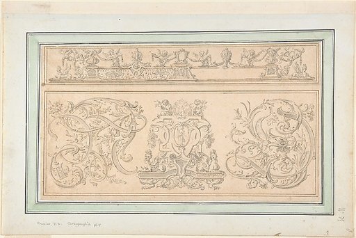 Design for plate 8, from "Orthographia"