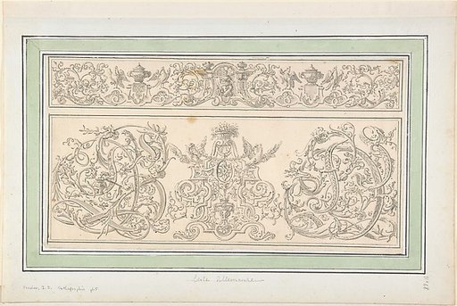 Design for plate 5 from "Orthographia"