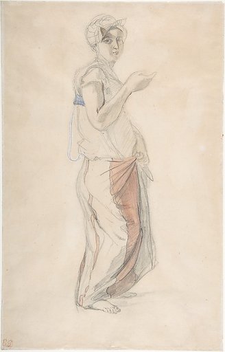 Standing Woman in Moroccan Costume