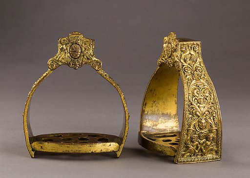 Pair of Stirrups of Paolo Odescalchi (?–1585), Bishop of Penne and Atri