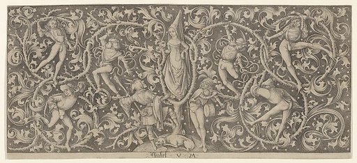 Panel of Ornament with Dance of Lovers