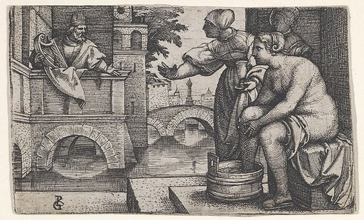David and Bathsheba, from "Scenes from the Old Testament"