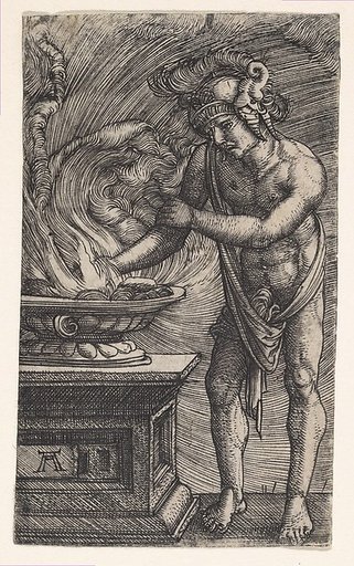 Mucius Scaevola Burning His Hand