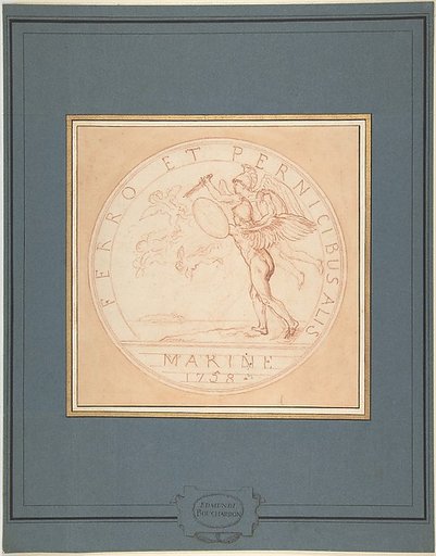 Design for a Medal: Marine 1758