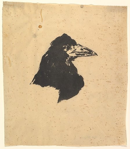 Design for the poster and cover for "The Raven" by Edgar Allan Poe