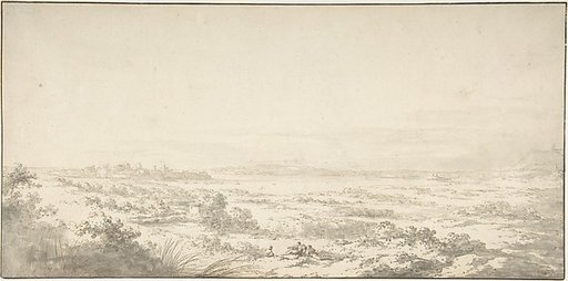 Distant View of Syracuse and its Harbor