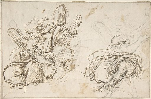 Figures of Two Music-Making Angels