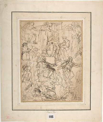 Figure Studies for a Judgment Scene