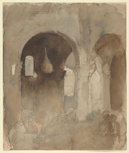 Interior of the Church of Valmont Abbey