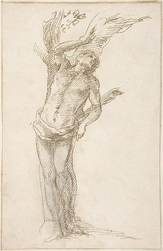 Saint Sebastian (?) Tied to a Tree