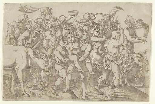 Silenus Carried by Two Attendants of Bacchus