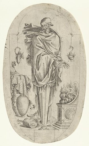 Term in the Form of an Old Man Warming His Hands