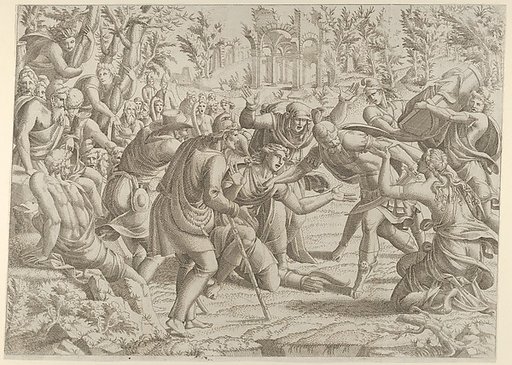 Cassandra Stopping Deiphobus from Killing Paris
