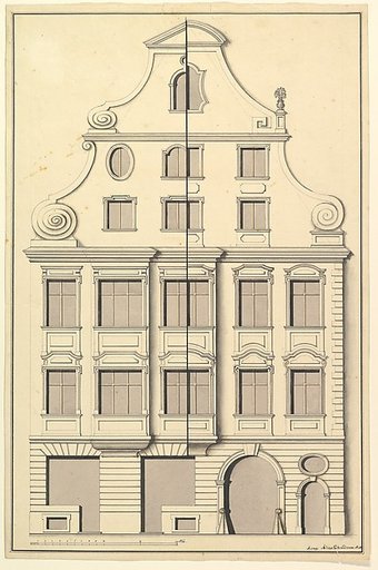 Drawing for the Street Elevation of a Town House