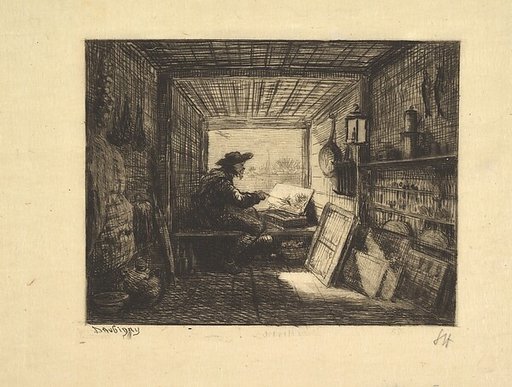 The Boat Studio, plate 11 from "Voyage en Bateau"