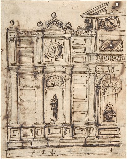Left Half of a Design for Garden Architecture