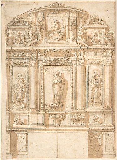 Design for an Altar with the Virgin of the Immaculate Conception in the Center