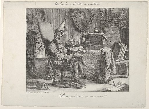 A Literary Fellow Meditating