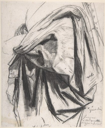 Study for the Drapery of Molière in "The Apotheosis of Homer"