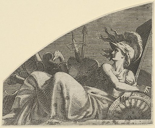 Bellona Seated on her Trophies