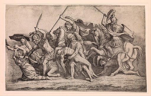 Achilles Removing Patroclus' Body From the Battle