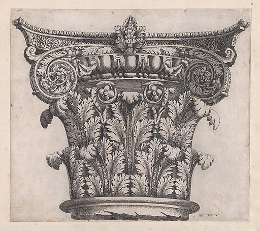 Capital of Composite Order, from "Speculum Romanae Magnificentiae"