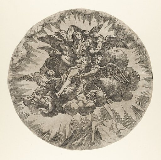 Mary Magdalen carried to Heaven