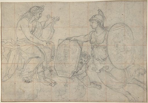 Minerva Presenting Two Portraits to Apollo