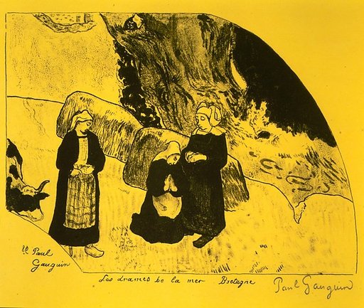 The Drama of the Sea, Brittany, from the "Volpini Suite: Dessins lithographiques"