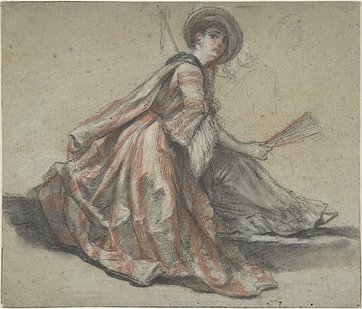 A Lady Holding a Fan