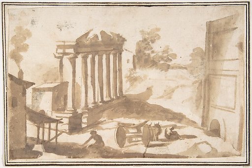 Landscape with a Ruined Temple
