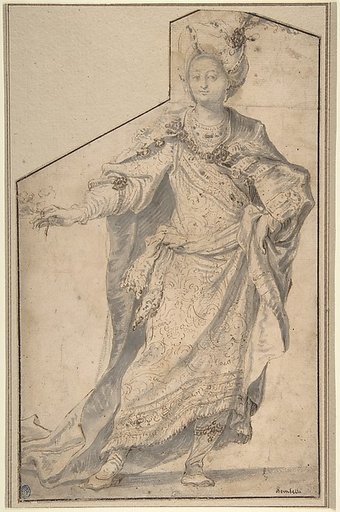 Standing Figure in Oriental Costume
