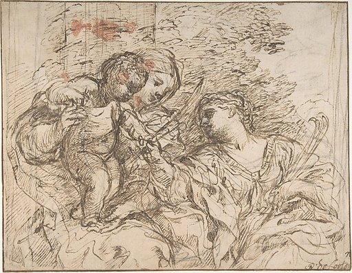 The Virgin and Child with Saint Martina