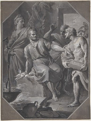 Manius Curius Dentatus Refusing the Presents of the Samnite Ambassadors