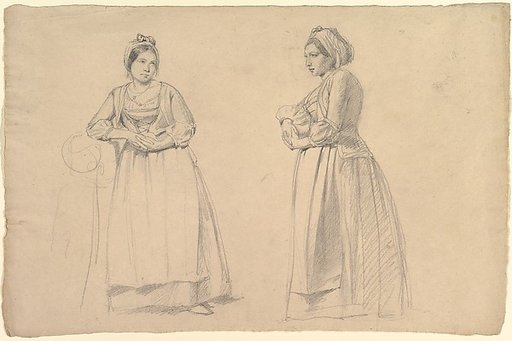 Two Studies of a Woman in Peasant Costume