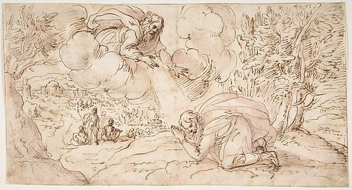 God the Father Appearing to a Kneeling Figure