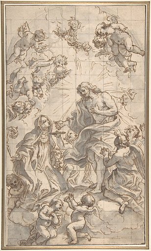 Christ Giving the Host to a Holy Abbess