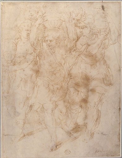 Soldiers Carrying Urns