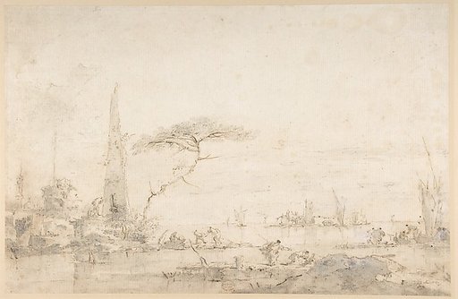 Lagoon Capriccio with an Obelisk