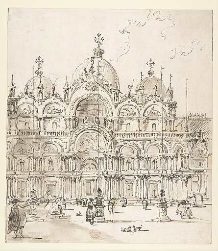 View of Piazza with Basilica of San Marco