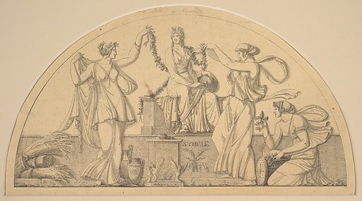 Cybele and Three Attendants