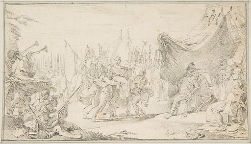 Illustration for a Book: General Carried in Triumph