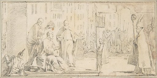 Illustration for a Book:  Coronation of an Emperor (?)