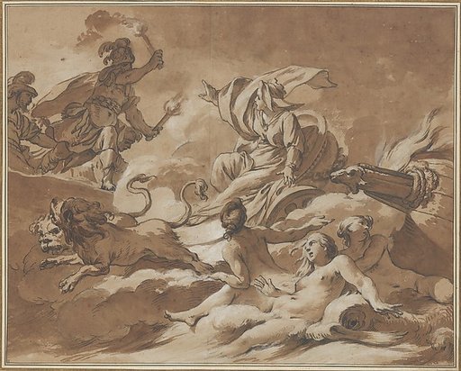 Cybele Prevents Turnus from Setting Fire to the Trojan Fleet by Transforming the Ships into Sea Goddesses